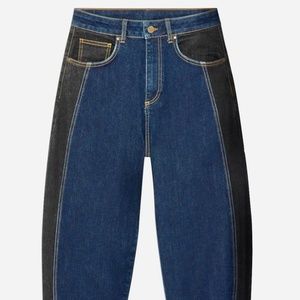 Barrel Leg Jeans blue/black